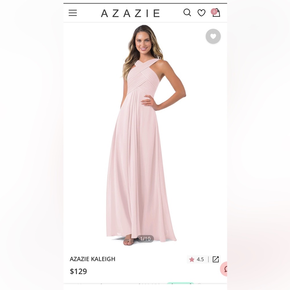 Azazie Blushing Pink Dress